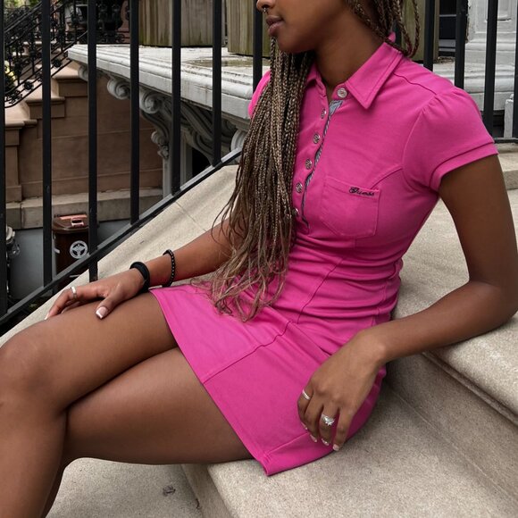 Vintage Pink Guess Polo Dress - Picture 3 of 7